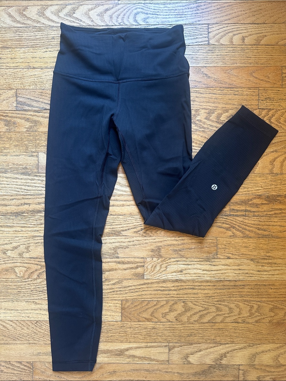 lululemon Wunder Train High Rise - Black Ribbed Leggings - BNWOT
